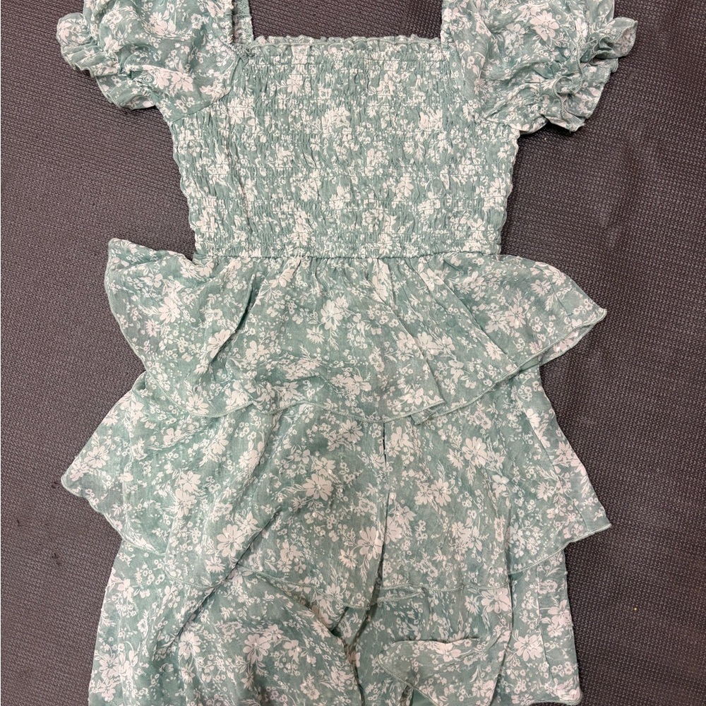 Floral Green Dress